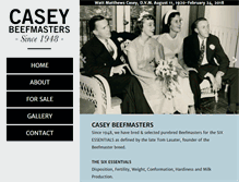 Tablet Screenshot of caseybeefmasters.com